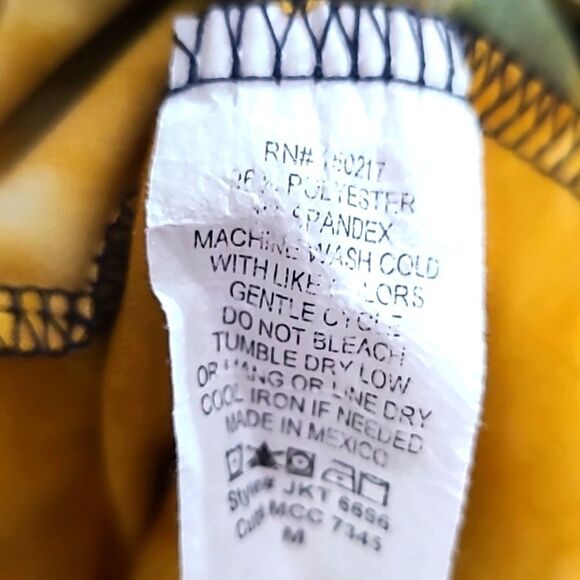 VIBE Gold, White & Navy Blue Tie-dye Long Cardigan, Size Medium - Picture 9 of 9